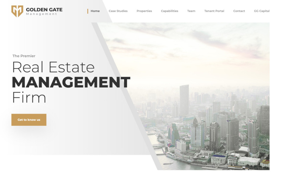 The website developed for a real estate company to showcase the projects managed by the company in their individual website.