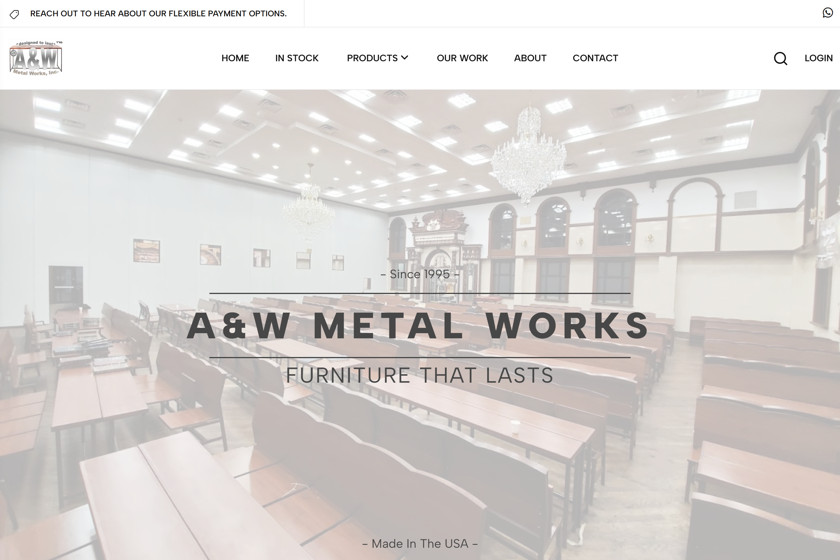 AW Metal Works is a Laravel-based e-commerce website where users can browse and purchase premium furniture online.