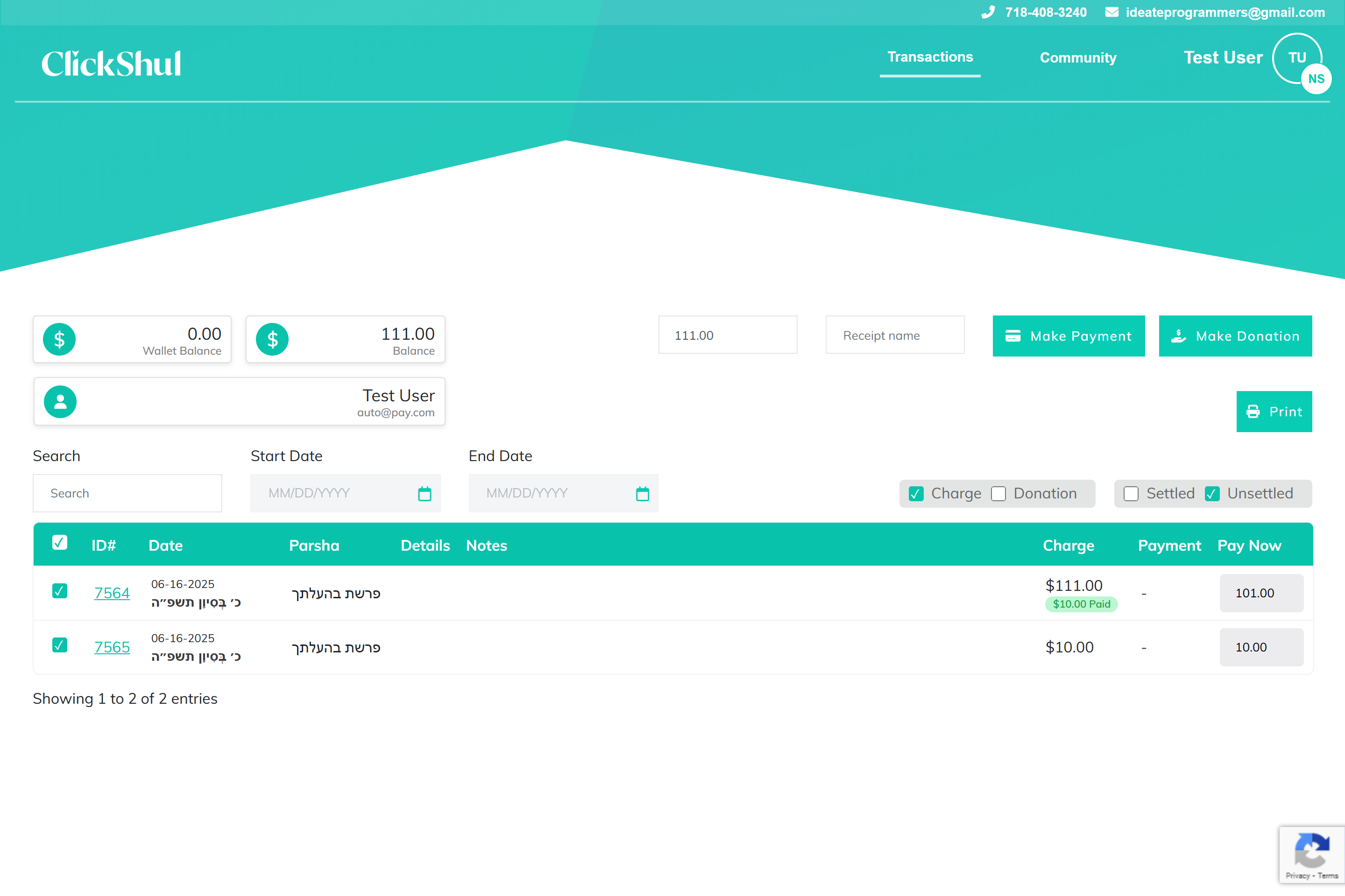 ClickShul is a synagogue management platform that streamlines seat reservations, payments, donations, and community engagement with an intuitive and user-friendly system.