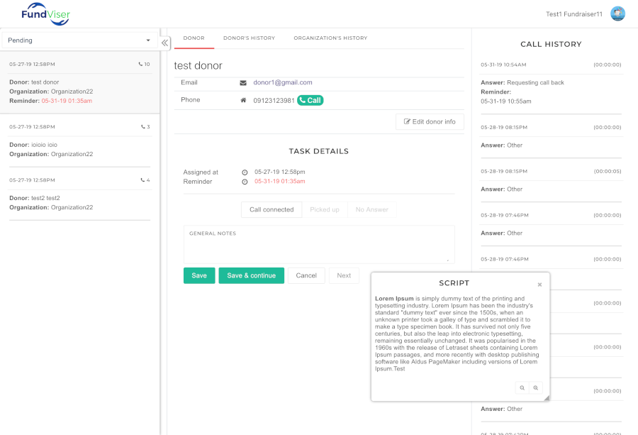An Angular &amp; CodeIgniter based CMS built for Crowd Funding organization to manage the organizations and donors under the staff members.