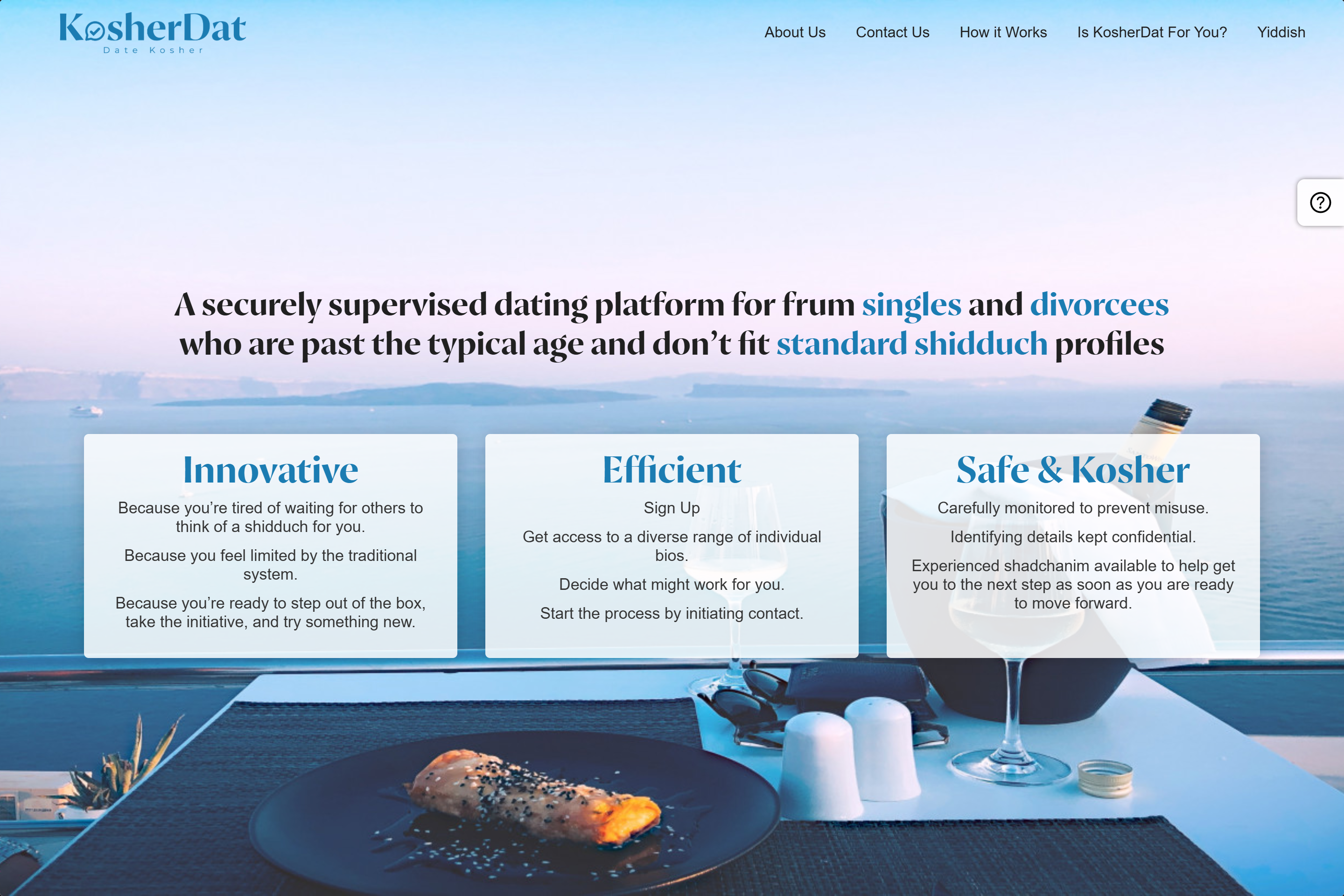 KosherDat is a Jewish dating platform that helps singles find meaningful relationships through values-driven matchmaking in a safe and private environment.