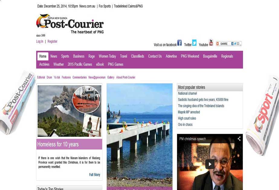 A website owned by Papua New Guinea based news agency.