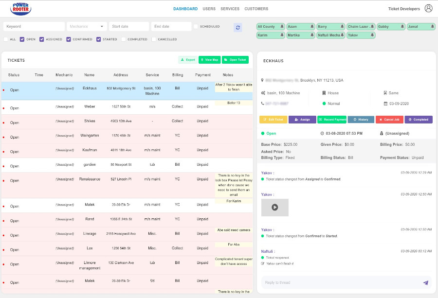 An angular based back office web application to manage the jobs for the mechanics using an ionic based mobile application developed by us.