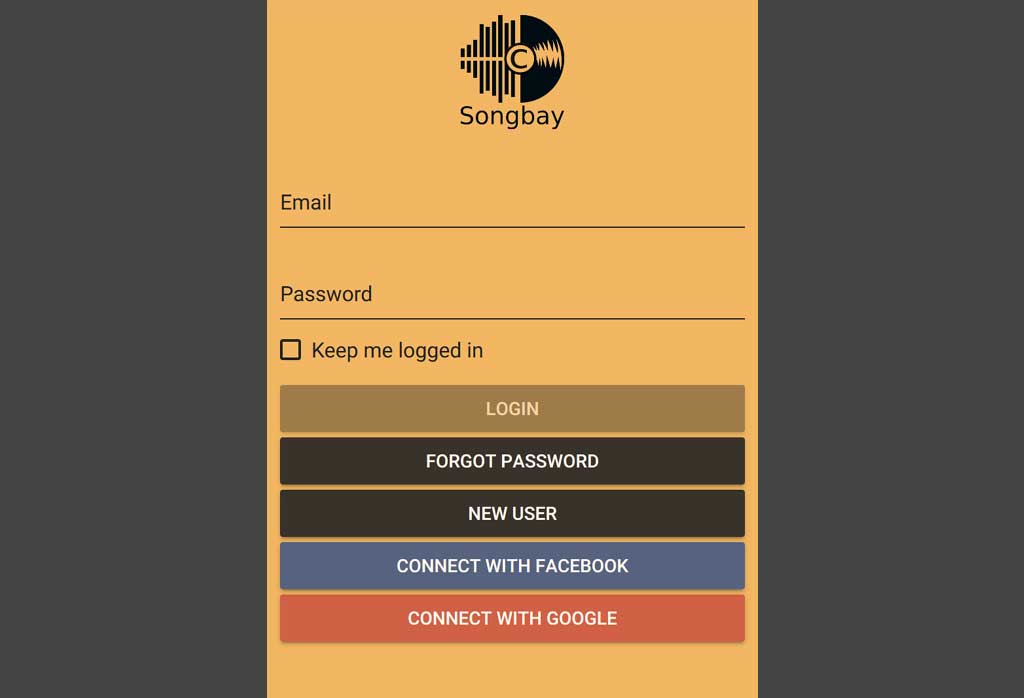 An application for the songbay website that we're working upon ongoing bases.