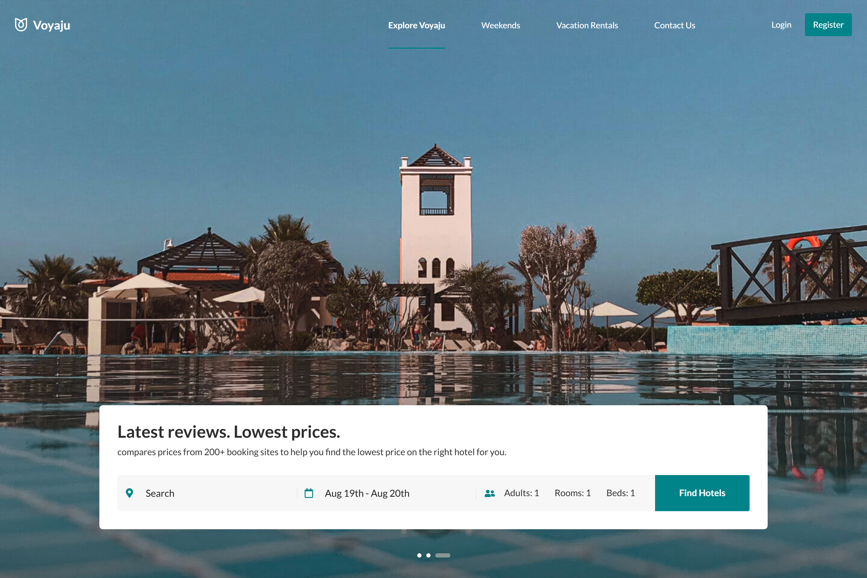 Voyaju is a travel platform that helps users discover &amp; book hotels with exclusive deals. It also offers vacation rentals designed for frum families, featuring Mehadrin kitchens, Shabbos-friendly amenities, and comforts for an unforgettable stay.