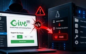 GiveWP WordPress plugin security vulnerability and server compromise